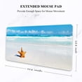 thumbnail image 5 of Large Mouse Pad, Full Desk XXL Extended Gaming Mouse Pad 35" X 15", Waterproof Desktop Mat with Stitched Edges, Non-Slip Laptop Computer Keyboard Mousepad for Office and Home, Beach Design, 5 of 5