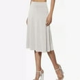 thumbnail image 4 of Byworldtasic Womens Skirts Knee Length Long Skorts for Women Dressy Casual Midi Skort Summer Travel Modest Skirts, 4 of 8