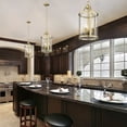 thumbnail image 2 of Golden Lighting Payton 3-light Pendant in Brushed Champagne Brass, 2 of 6