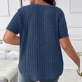 thumbnail image 7 of Naotn Summer Ribbed Tops for Women Fashion Casual V Neck Short Sleeve Shirts Trendy Holiday Tunic Blouses, 7 of 7