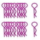 thumbnail image 1 of 20pcs / pack Clips de carcasa de carrocería de coche RC para 1:10 1::16 RC Car Crawler Púrpura Yotijar Clips de carcasa de cuerpo tipo R, 1 of 10