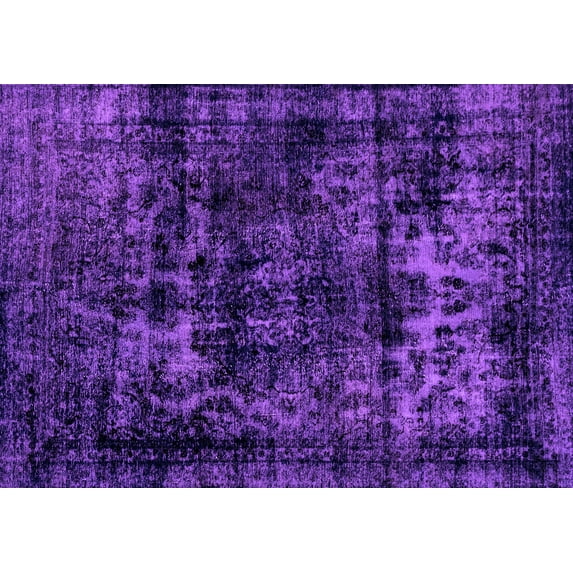 Ahgly Company Indoor Rectangle Persian Purple Bohemian Area Rugs, 8' x 12'