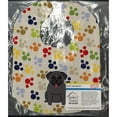thumbnail image 2 of Pawprints Pug Black Baby Bib, 2 of 3