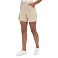 thumbnail image 2 of Nautica Jeans Ladies' Pull-On Chino Short, Brown, XXL, 2 of 3