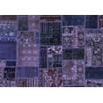 thumbnail image 1 of Ahgly Company Machine Washable Indoor Rectangle Oriental Blue Modern Area Rugs, 3' x 5', 1 of 4