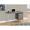 thumbnail image 2 of Scranton & Co 48" Metal Computer Desk in Dark Taupe, 2 of 5