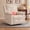 Beige, variant on IKAKOS 360 Swivel Rocker Recliner with Massage and Heat, 400 lbs Capacity