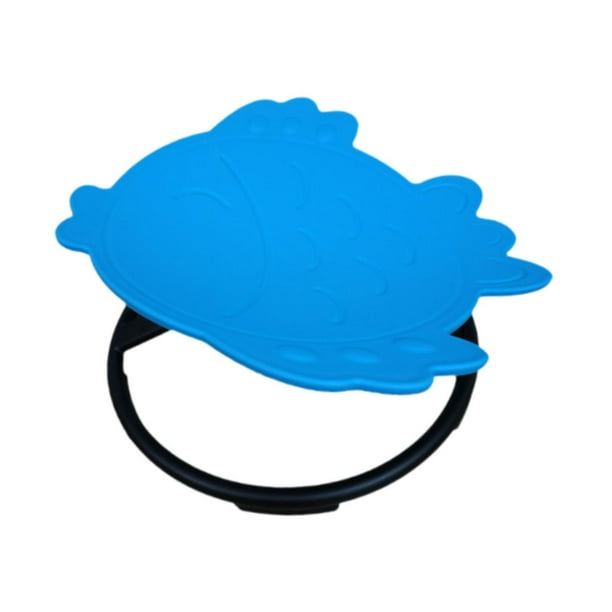 Silla giratoria para niños, taburete giratorio antideslizante, mejora el equilibrio, práctica silla oscilante, silla giratoria sensorial para niños en azul