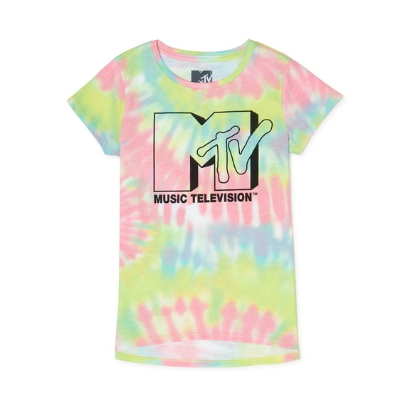 MTV Girls Tie-Dye Graphic T-Shirt, Sizes 4-16