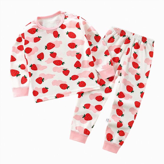 Xudanell Baby Boy Fall Outfits Cartoon Print Toddler Boy Clothes O Neck Top Pants Outfits Teen Clothes Everyday Wear