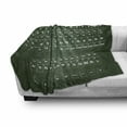 thumbnail image 3 of Periodic Table Soft Flannel Fleece Blanket, Chemistry Science Inspirational Elements Educational Art for Class, Cozy Plush for Indoor and Outdoor Use, 50" x 60", Dark Green and White, by Ambesonne, 3 of 6