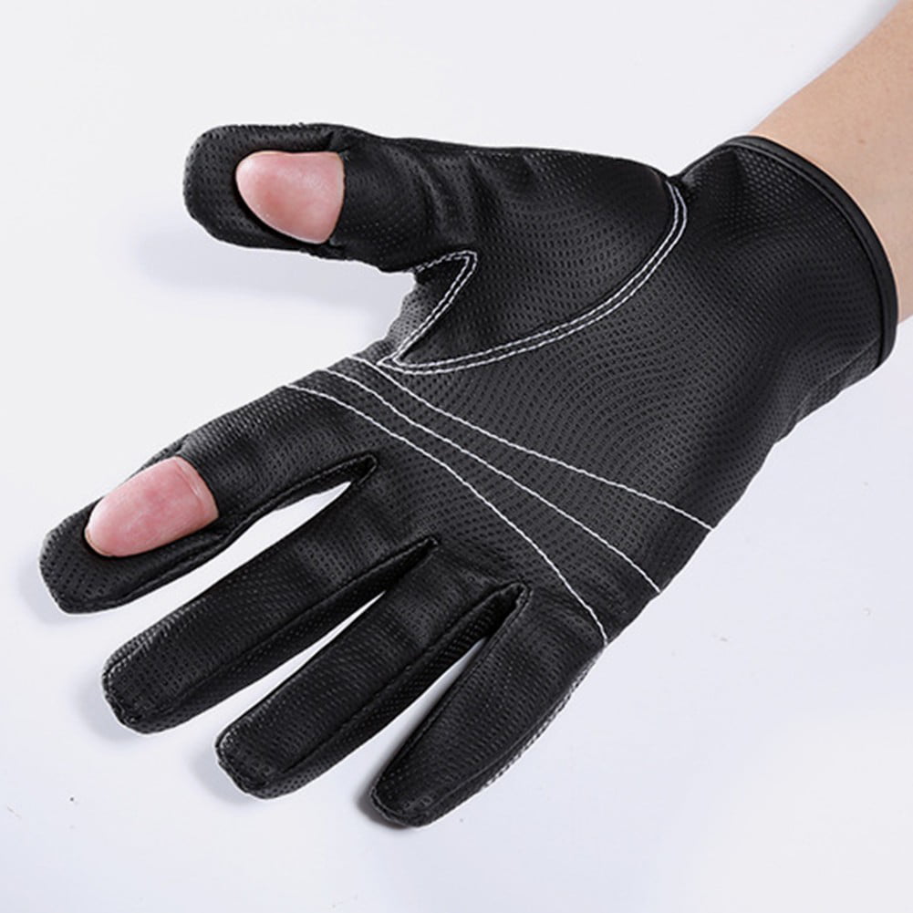 Winter Fishing Gloves Men Women 2 Cut Half-Finger Flexible Anti-Slip Waterproof 