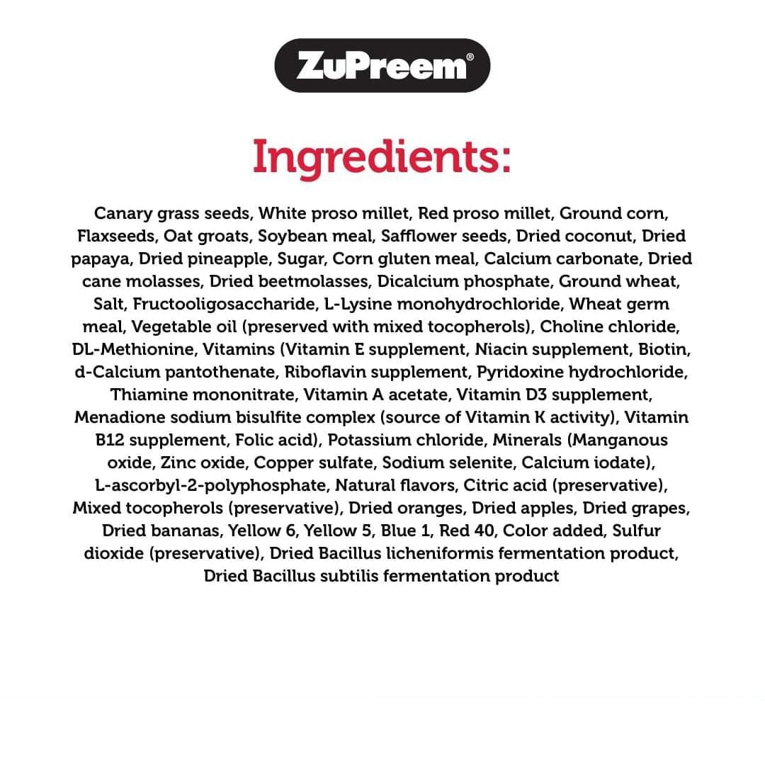 Zupreem Smart Select Very Small Birds Food