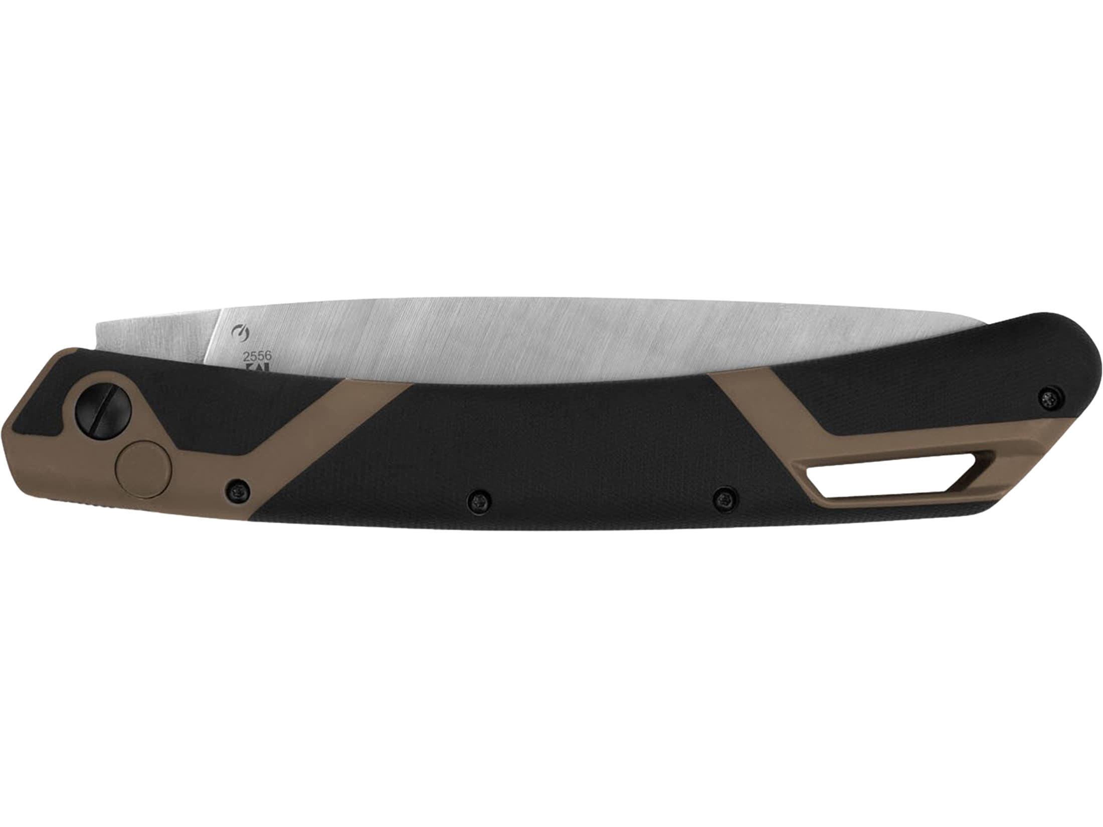Kershaw Taskmaster 2 Saw Folding Knife 7" Saw 1065 High Carbon Nickel Blade Glass Filled Nylon/Rubber Handle Black/Tan