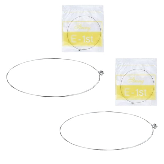 ZOURIH 2 PCS E-1st Acoustic Guitar,High E String Acoustic Guitar & Acoustic Guitar Strings Bright and Well Balanced tone Light Tension Guitar Replacement Guitar String E-1st,E-1st