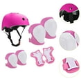 thumbnail image 6 of yotijay 7 Pieces Kids Helmet Protection Gear Set Hand Elbow Knee Pads Teens Children Skateboard Helmet for Bike Riding Sports Pink, 6 of 8