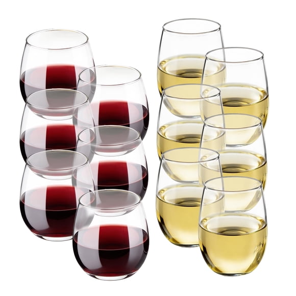 Juego de 12 Copas de Vino Sin Tallo Libbey