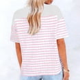 thumbnail image 3 of Hombro Frío Tops Mujeres Cuello en V Manga Corta Fuera Del Hombro Color Sólido Blusa Casual Suave Poliéster Primavera Verano Moda, 3 of 5