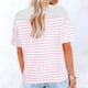 thumbnail image 3 of Hombro Frío Tops Mujeres Cuello en V Manga Corta Fuera Del Hombro Color Sólido Blusa Casual Suave Poliéster Primavera Verano Moda, 3 of 5