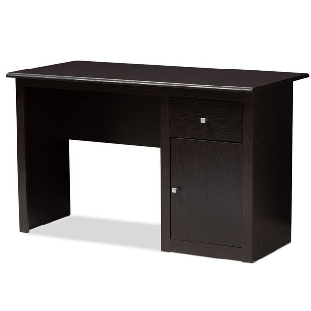 Baxton Studio Belora Bureau d'Écriture Moderne Contemporain en Brun Wenge