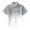 Grey, variant on Kiijoy Toddler Boys Gradient Beach Shirt Loose Short Sleeve Button Down Shirt, Sizes 3-13