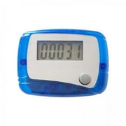 funtasica 5xPedometer Walking Fitness Exercise Jogging Climbing Accessories Step Counter Transparent Blue