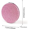 thumbnail image 4 of Portable Folding Shiny Double-Sided Makeup Mirror Leather Cosmetic Pocket Magnifying Hand Gold Letter Pattern Beauty Tool(O), 4 of 4
