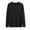 #Black, variant on DPTALR Men's Fashion Casual Comfy Solid Color Loose Long-Sleeve V-Neck Pullover Sweatshirt,Navy, L