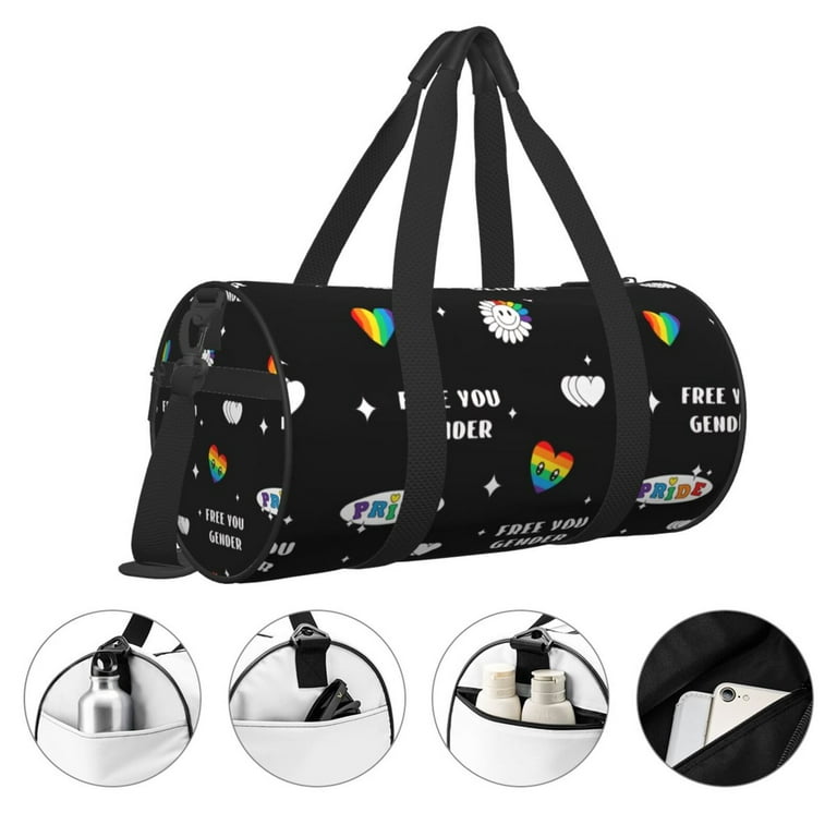 ZICANCN Pride LBGT Rainbow Travel Duffle Bag, Sports Tote Gym Bag  Weekenders Bags for Women Men