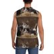 thumbnail image 4 of Fotbe Cat Family Men's Camiseta sin Mangas Estampada para Hombres, Playera Casual para Gimnasio, Entrenamiento, Playa-Medium, 4 of 7