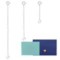 thumbnail image 1 of Extensor de collar ADMITRY de plata esterlina 925, 3 piezas, 1 of 7