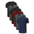 thumbnail image 2 of MANSENHUG 6-Pack Men's Quick Drying Moisture Wicking Athletic T-Shirts, 2 of 9