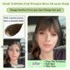 thumbnail image 5 of Hair Toppers OLLAVO, cabello humano real, 360°, con flequillo 3D para mujer, 5 of 8