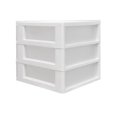 MQ Eclypse 3Drawer Plastic Storage Unit, White