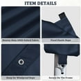 thumbnail image 5 of Pakunoda 10' X 20' Carport Canopy Replacement Cover, Portable Car Garage Shelter Party Top Tent with 34PC Ball Bungees, Navy Blue (Only Cover, Frame Not Included), 5 of 8