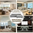 thumbnail image 6 of 111'' Modern Sectional Sofa, L-Shaped Corduroy Couch with Right Chaise Daybed, Extra-Wide Oversized Lounge, 8 Pillows, Corner Sofa Set for Living Room, Apartment, Office, Hotel, Bedroom, Grey, 6 of 9