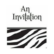 Zebra Print Invitation by Creative Converting - 897223