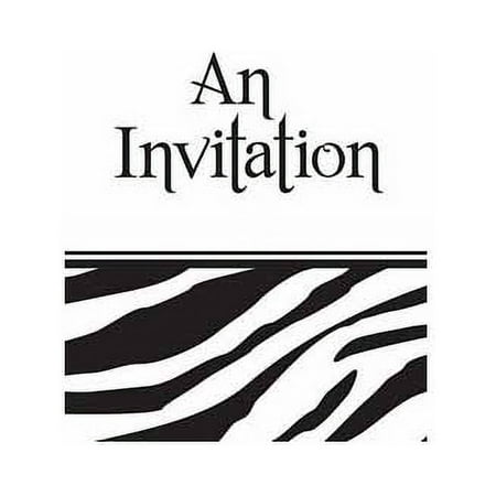 Zebra Print Invitation by Creative Converting - 897223