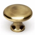thumbnail image 5 of Traditional Round Knob, Polished Brass, 1" H x 1" W x 0.56" D (Set of 2), 5 of 7