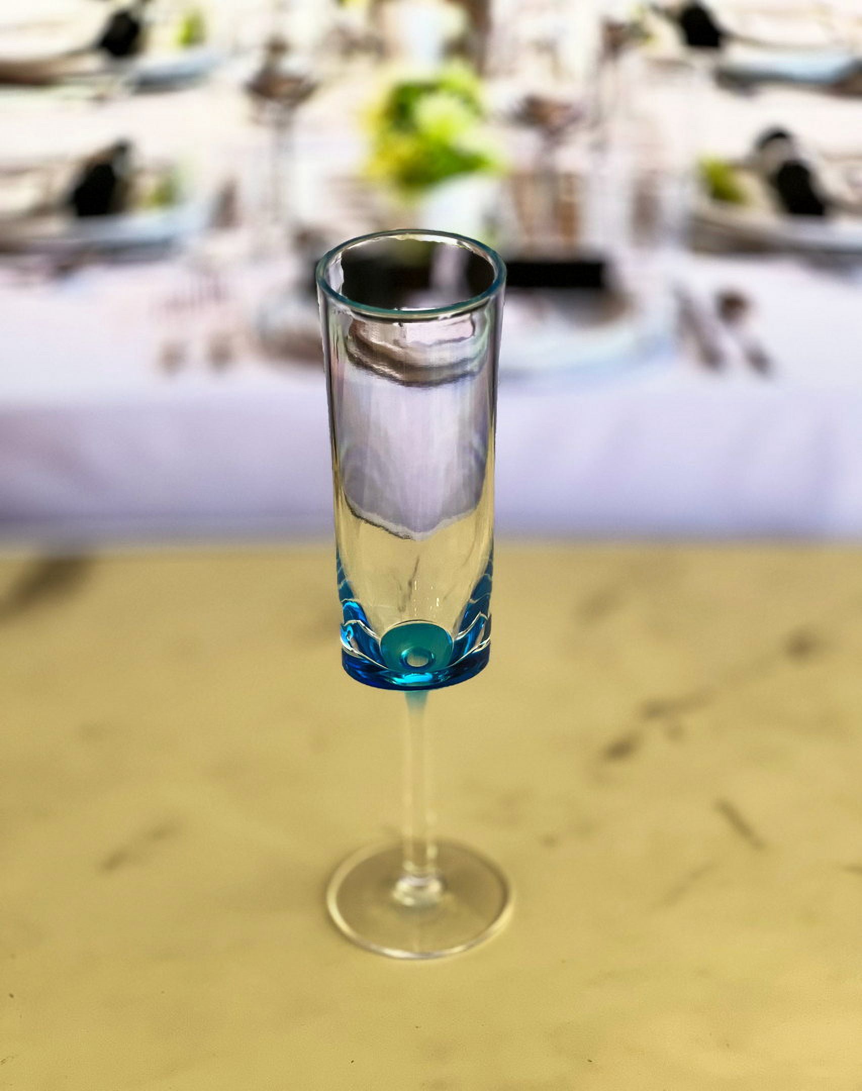 Kitchen Utensils Oval Halo Plastic Champagne Flutes Set of 4 (4oz), Unbreakable Mimosa Glasses Plastic Champagne Glasses, Acrylic Wedding Champagne Flutes,Cutlery Sets