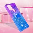 thumbnail image 7 of Clear Case for Xiaomi Redmi A1 with Kickstand for Girls Women, Floating Liquid Holographic Sparkle Glitter Case Bling Gradient Quicksand Cover for Xiaomi Redmi A1/A1+ JB Purple Navy, 7 of 7