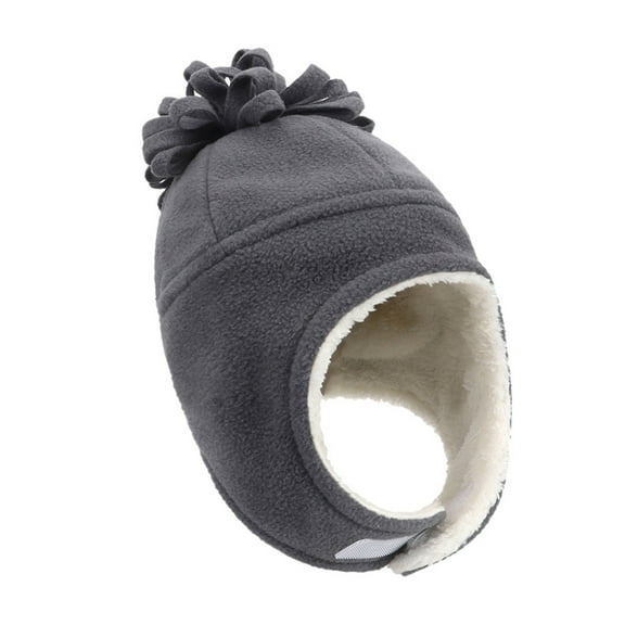Generic Women'S Winter Warm Earflap Hat Women'S Cold Weather Ear Protection Hat Women'S Fur-Lined Aviator Hat Two Piece Winter Solid Color Warm Children'S Hat And Gloves