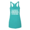thumbnail image 2 of I Paused My Game to be Here Gaming Sports Tri-Blend Racerback Tank Top, Tahiti Blue, Large, 2 of 3