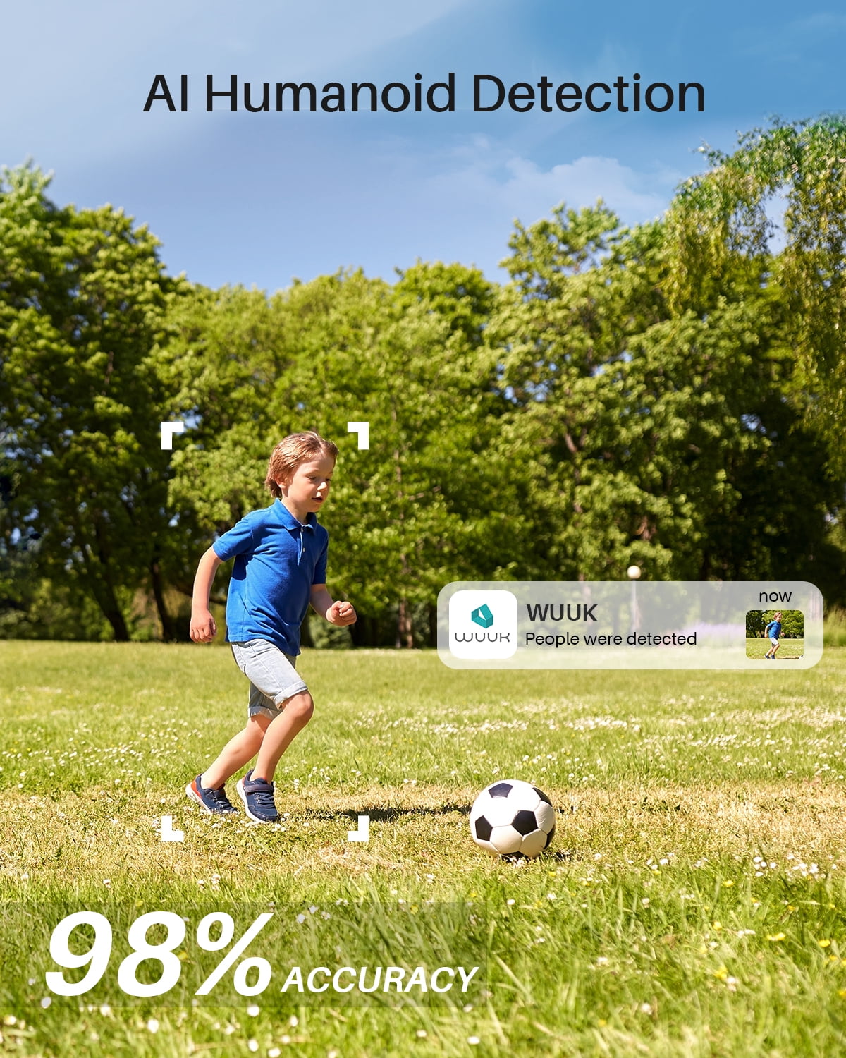 WUUK Security Camera Wireless 2K, Outdoor, Indoor, Homebase Included, No Monthly Fees, 32GB Storage, 2.4/5 GHz WiFi, 240 Days Battery Life, Night Vision, Compatible with Alexa & Google, 2 Cams Pack