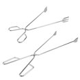thumbnail image 4 of FENGGUIQU 2PCS Grilling Utensils for Outdoor Barbecue Silver Flat Head Design, 4 of 8