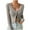 Khaki, variant on AherBiu Cardigan for Women Cropped Button down V Neck Ribble Knitted Long Sleeve Slim Fitted Sweater Tops