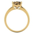 thumbnail image 4 of Clara Pucci 14K Yellow Gold 2.5ct Champagne Solitaire Ring for Women, 4 of 7