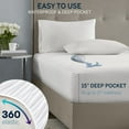 thumbnail image 3 of Waterproof Heated Mattress Pad - Electric Bed Warmer with 10 Heat Settings, Auto Shut Off Timer, ETL Certified Electric Mattress Pad, Elastic Deep Pocket, Machine Washable, White Twin, 3 of 8