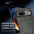 thumbnail image 4 of Decase Compatible with Google Pixel 7A Fashion Magnetic Case,Anti-Fingerprint PU Leather Phone Cover,Mag-Safe Case,Slim Fit Shockproof Protective Phone Case For Google Pixel 7A,Gray, 4 of 10