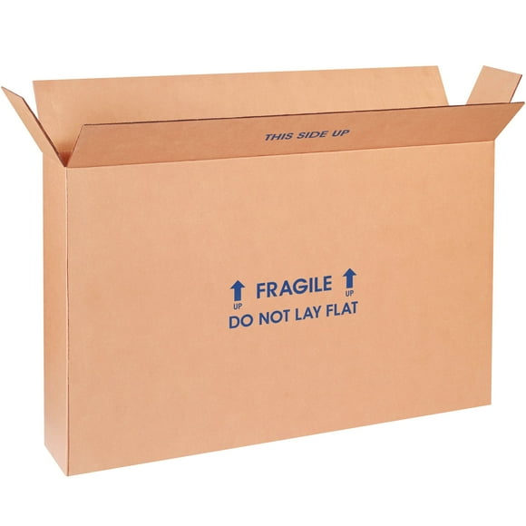 Boxes Fast BF28620FPFOL Caja de cartón para mudanza y envío de TV de pantalla plana para 23-26 Kraft (paquete de 5)